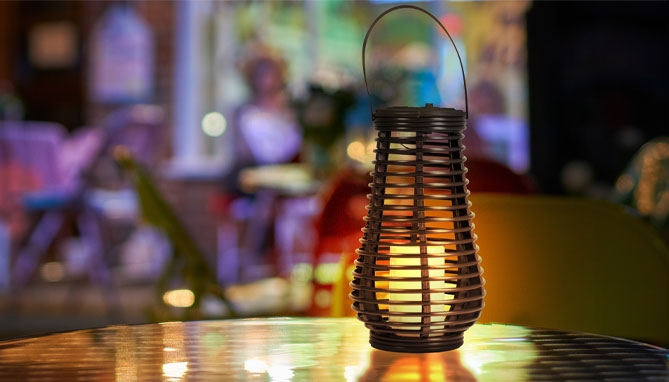 Picture 3 of Solar Flickering Candle Lantern
