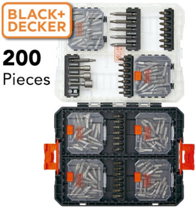 Picture 1 of 200 Piece Screwdriving Bit Set