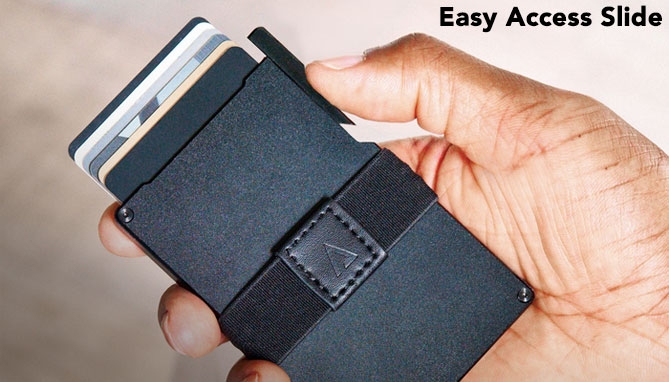 Picture 4 of Easy Access Smart Card Wallet With RFID Protection and Cash Strap                                                       