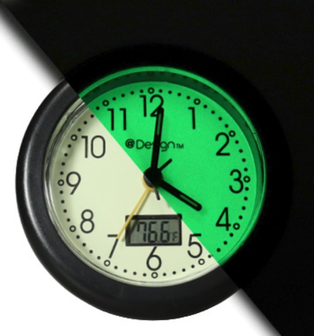 Picture 1 of Travel Analog Alarm Clock with Night Glow
