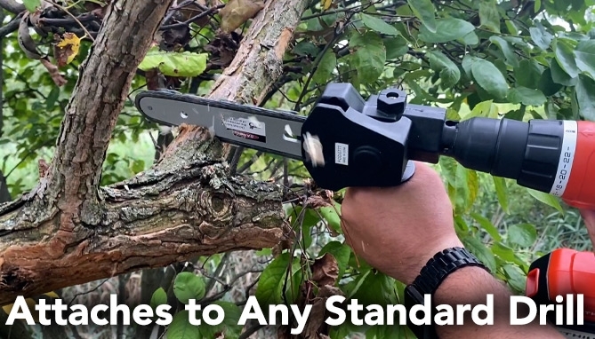 Picture 2 of DENTED/Dinged: Mini Chainsaw Drill Attachment