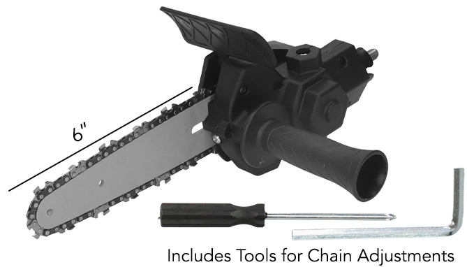 Picture 4 of DENTED/Dinged: Mini Chainsaw Drill Attachment