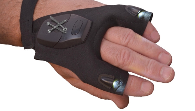 Picture 3 of SecureBrite LED Flashlight Gloves with Magnet