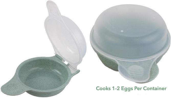 Picture 2 of Microwave Egg Cooker 2pk: Perfect Eggs In JUST a Minute