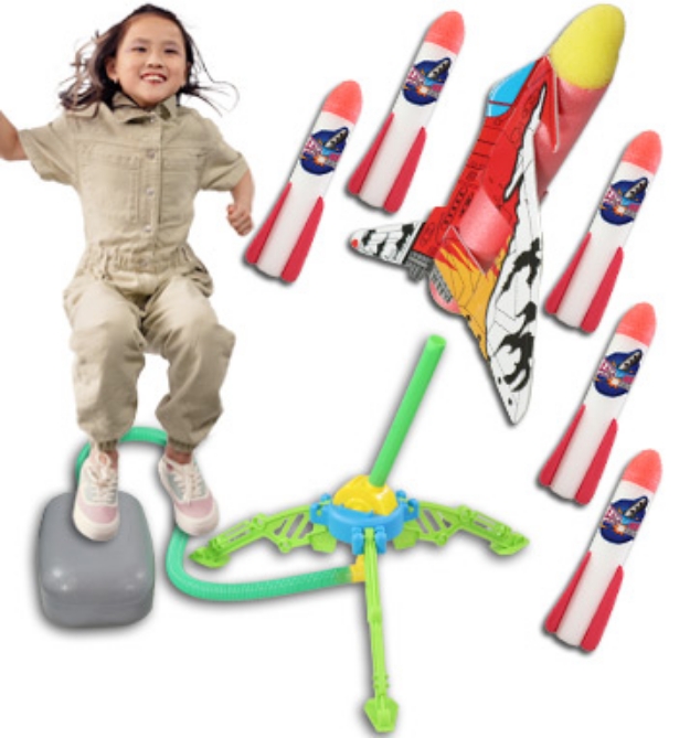 Picture 1 of DENTED/Dinged: Stomp Rocket Air Powered Foam Missile Kit