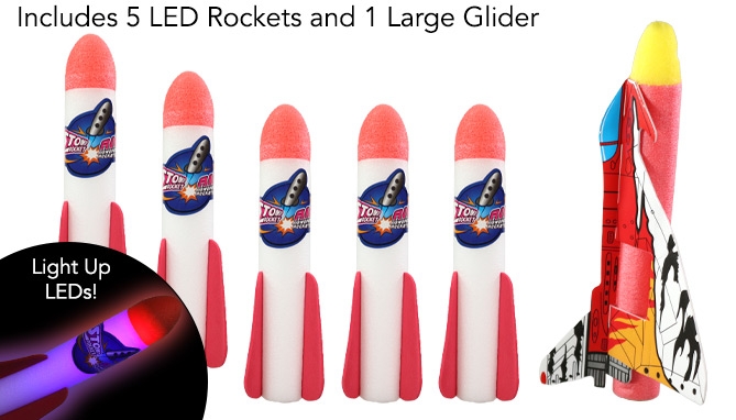 Picture 2 of DENTED/Dinged: Stomp Rocket Air Powered Foam Missile Kit