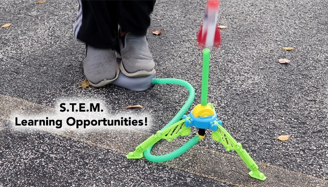 Picture 3 of DENTED/Dinged: Stomp Rocket Air Powered Foam Missile Kit