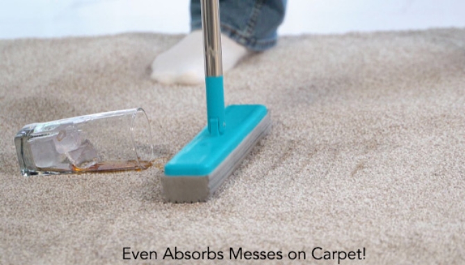 Picture 3 of DENTED/Dinged: Mighty Thirsty Mop - Absorb, Lift, and Clean Any Mess!
