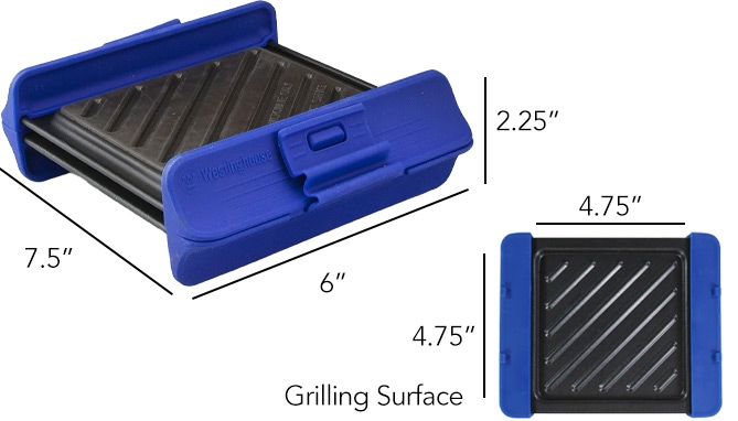Picture 3 of DENTED/Dinged: Microwave Crisping Grill by Westinghouse