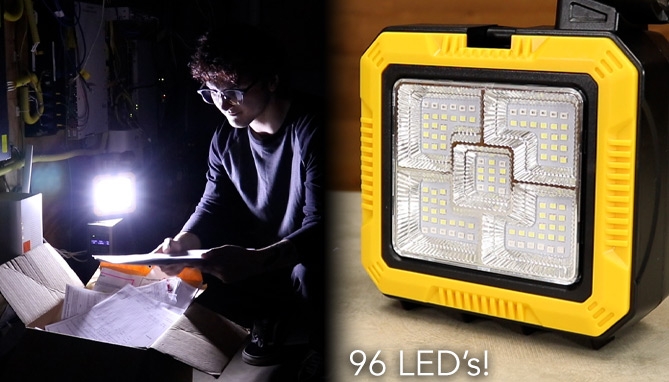 Picture 5 of DENTED/Dinged: Solar Powered 4-in-1 Lantern, Flashlight, Tool Kit, Power Bank Combo