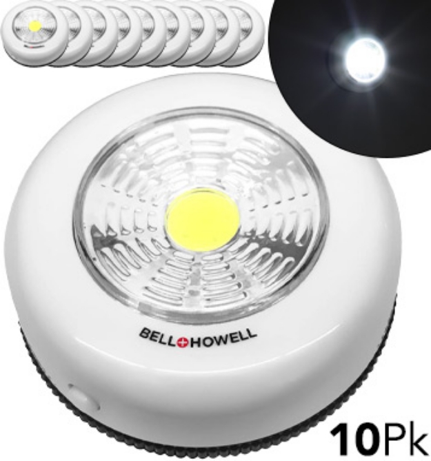 Picture 1 of DENTED/Dinged: Bell + Howell Mini Power Pod Lights - Mega 10-Pack
