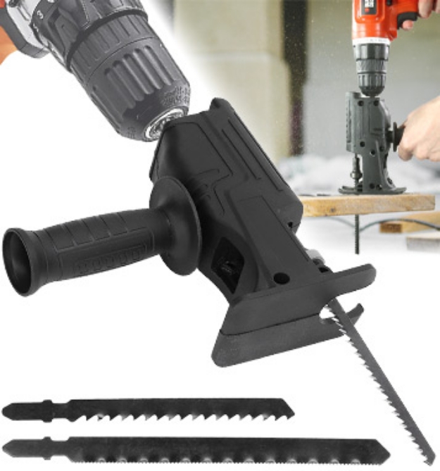 Picture 1 of DENTED/Dinged: Ideaworks Reciprocating Saw Electric Drill Attachment