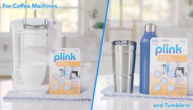 Picture 2 of Plink Drinkware Descaler and Cleaner, 5 Tablets