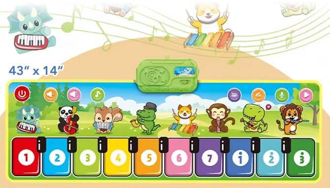 Picture 3 of Kids Interactive Musical Floor Playmat