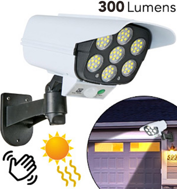 Weatherproof Solar-Powered LED Security Light with Remote Control - PulseTV