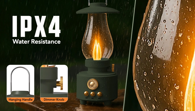 Picture 2 of Vintage Vibes Bluetooth Speaker and Lantern