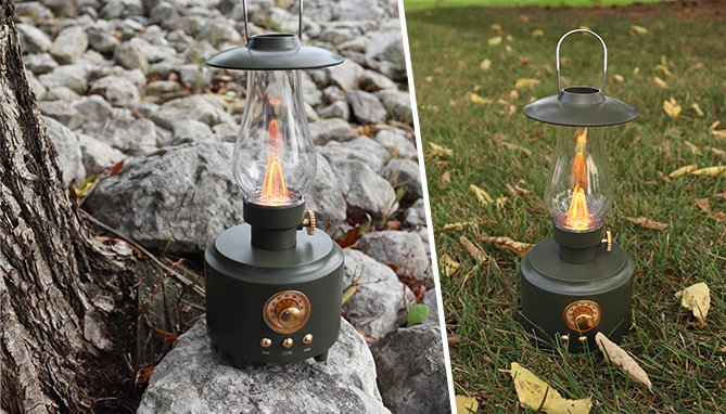 Picture 4 of Vintage Vibes Bluetooth Speaker and Lantern