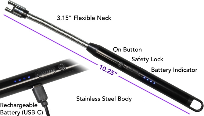 Picture 2 of Rechargeable & Windproof Electric Arc Lighter