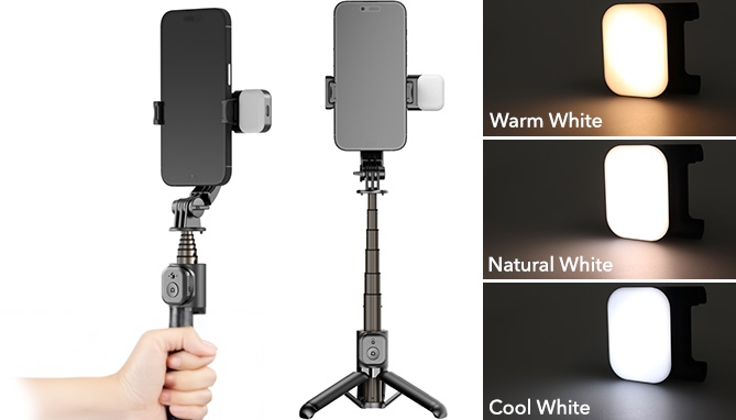 Picture 3 of Extendable Selfie Stick Tripod with Remote