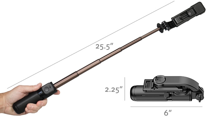 Picture 4 of Extendable Selfie Stick Tripod with Remote