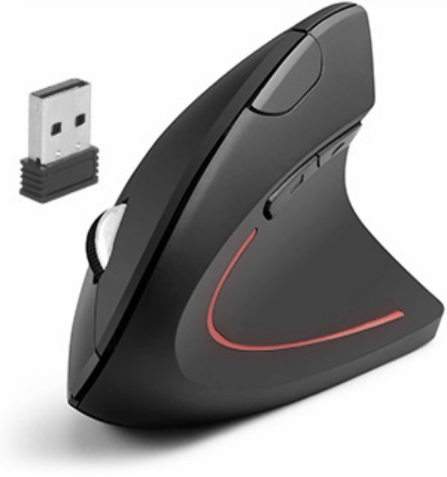 Picture 1 of Ergonomic Handshake Wireless Computer Mouse - (Dented Packaging) 