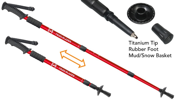 Picture 5 of Trailblazer Collapsible Trekking Pole with Anti-Shocks