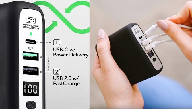 Picture 3 of 8,000 mAh Wireless Travel Portable Charger