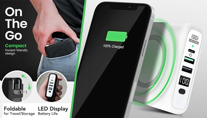 Picture 5 of 8,000 mAh Wireless Travel Portable Charger
