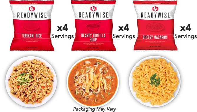 Picture 3 of Emergency 72hr Food Supply Kit: Variety Box with 32 Servings