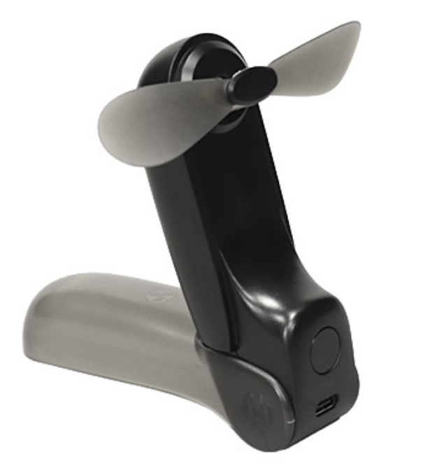 Picture 1 of Portable Mini Handheld Fan (Black) – USB Rechargeable & Foldable