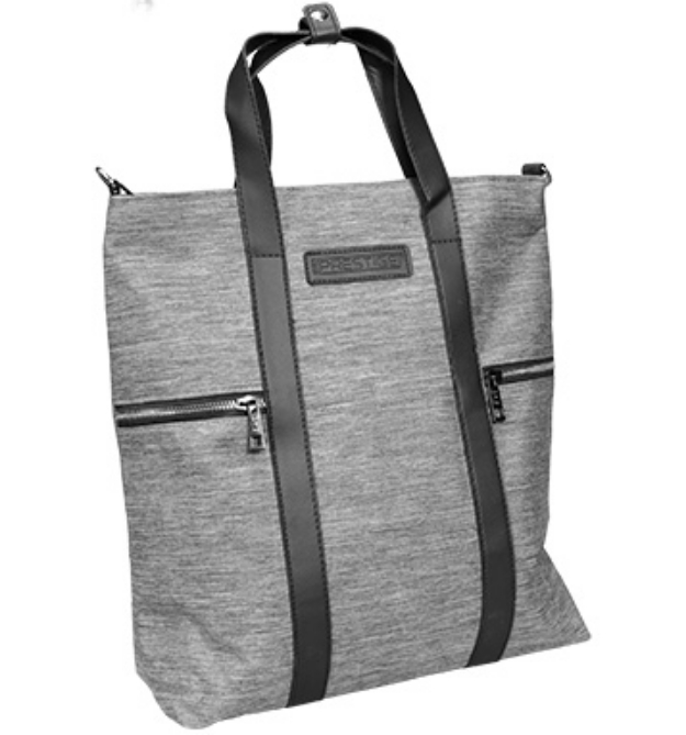 Picture 1 of Everyday 5-Pocket Canvas Tote Bag - Grey