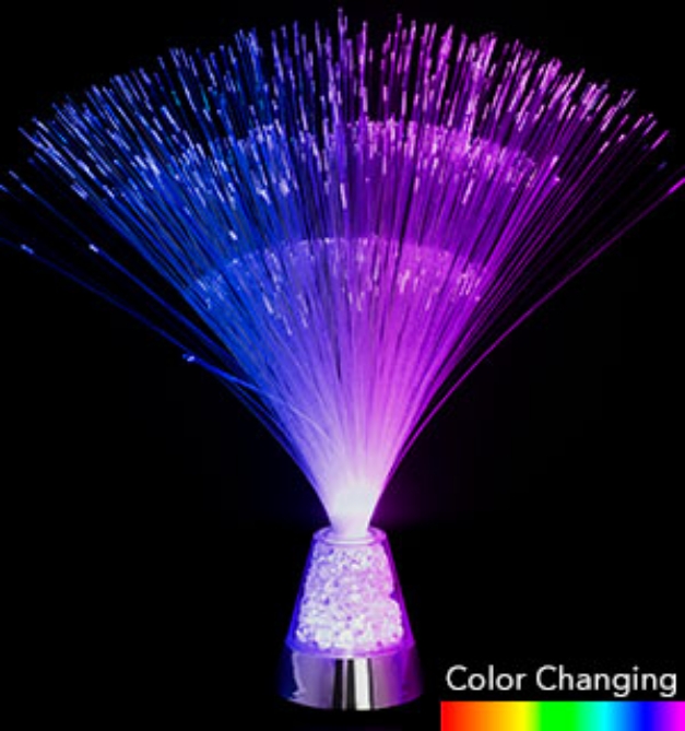 Picture 1 of DENTED/Dinged: Color Changing Fiber Optic Interior Design Lamp 