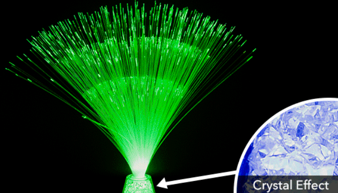 Picture 4 of DENTED/Dinged: Color Changing Fiber Optic Interior Design Lamp 