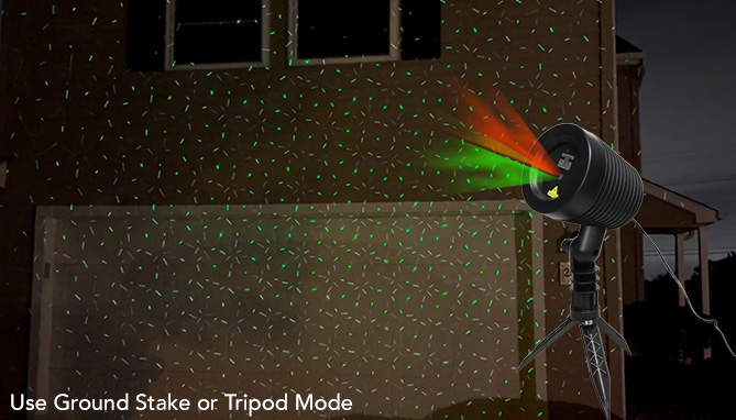 Picture 5 of DENTED/Dinged: Sparkle Motion Multi-Pattern Holiday Laser Light System