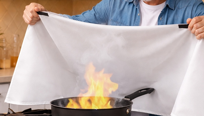 Picture 4 of Emergency 40in Fire Blankets - 2 Pack