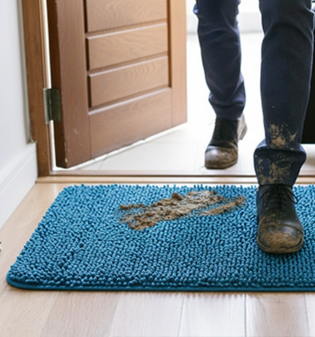Picture 1 of Mud and Water Away Rug - BLUE