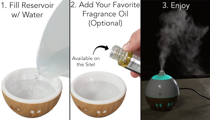 Picture 4 of DENTED/Dinged: Mini LED Humidifier and Diffuser 