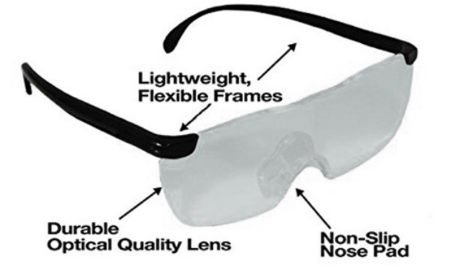Picture 3 of DENTED/Dinged:Big Vision Magnifying Glasses              