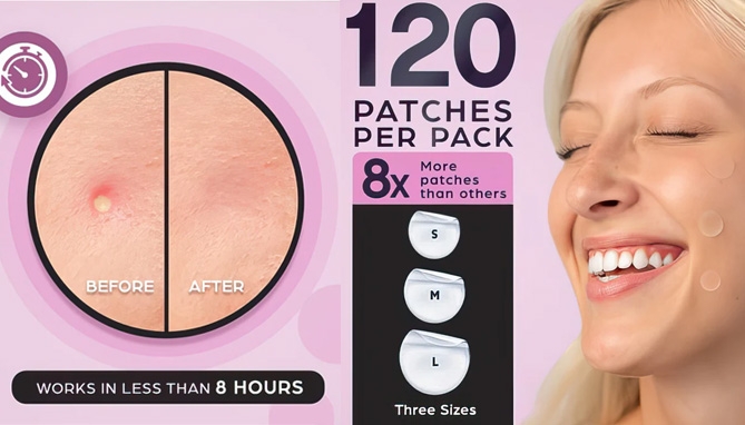 Picture 2 of Acne Patches with Tea Tree Oil (120 Patches)