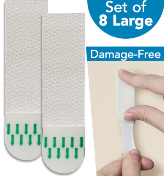 Picture 1 of Picture Hanging Strips: 8 Large