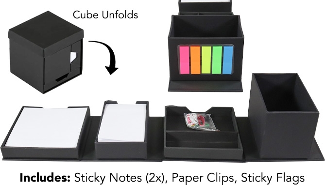 Picture 3 of DD-Fold Up Desk Organizer Cube (Dented Packaging) 