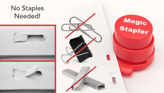 Magic Stapler: The Staple-Free Stapler - PulseTV