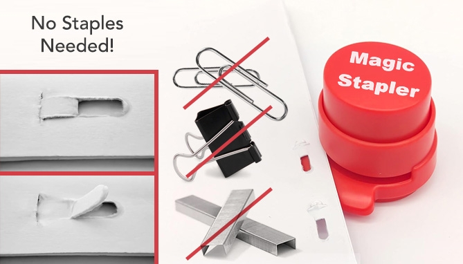 Magic Stapler: The Staple-Free Stapler - PulseTV