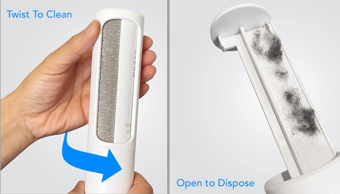 Picture 3 of 2-in-1 Lint and Hair Removing Brush