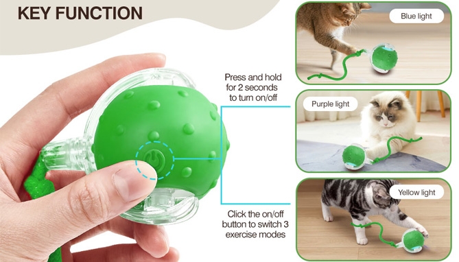 Picture 4 of Speedy Ball with Tail: Interactive Cat Toy