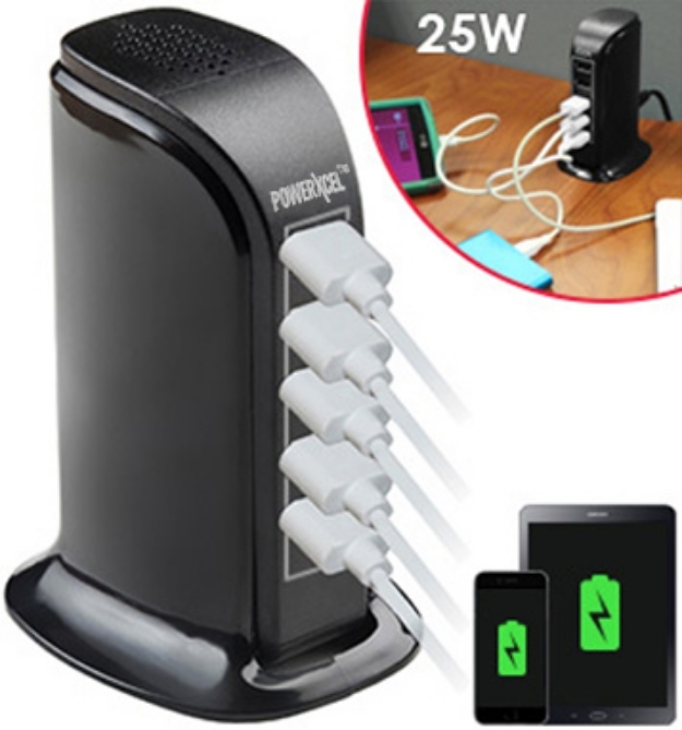 Picture 1 of Charge Tower: 5 Extra USB Ports with Rapid Charge