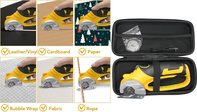Picture 3 of Electric Cutter Scissors: Rechargeable Rotary Cutting Kit