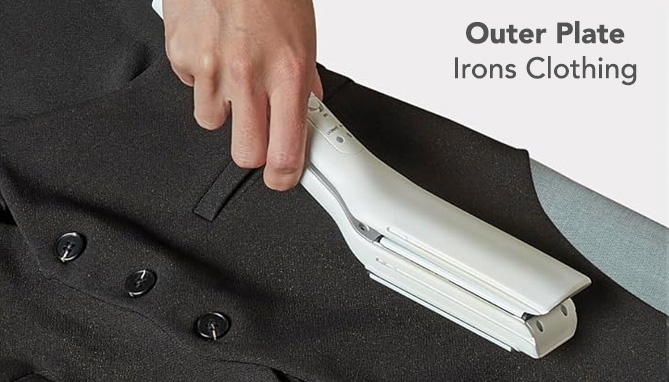 Picture 3 of Conair 2-in-1 Travel Flat Mini Iron for Clothes and Hair 