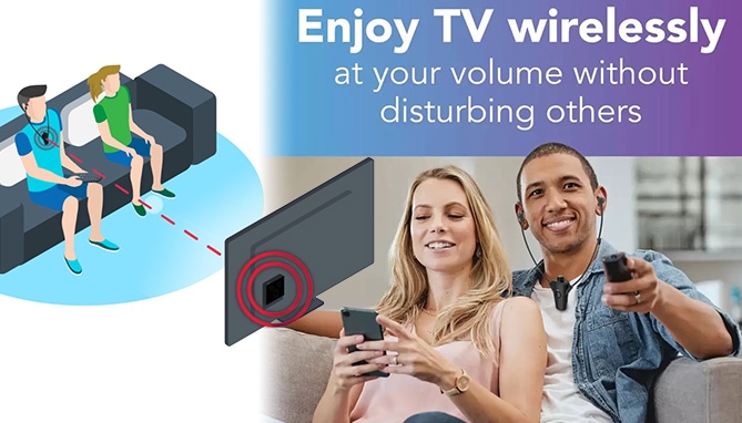 Picture 5 of MySound Wireless TV Headset Elite with Alarm Clock Radio
