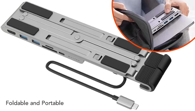 HyperDrive 7-in-1 Aluminum Laptop Stand and USB Hub - PulseTV